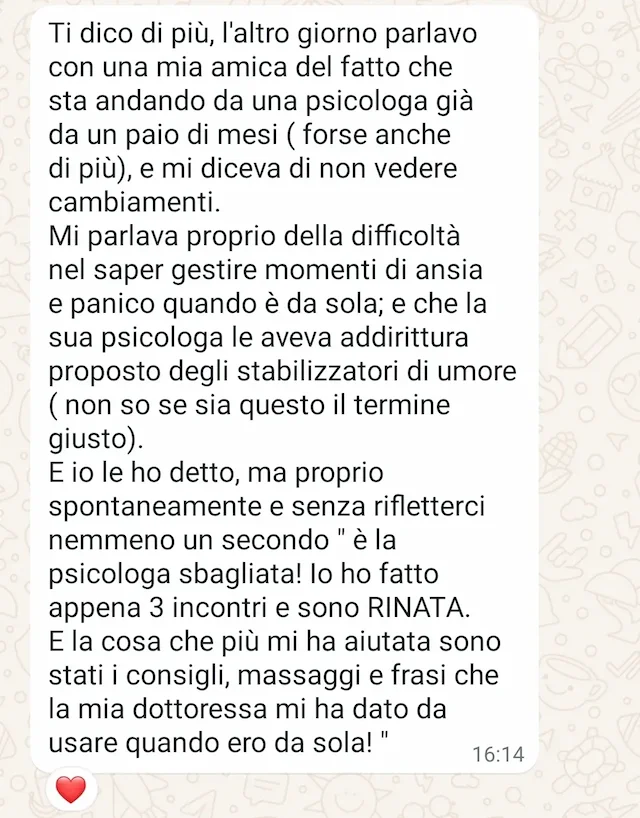 Testimonianza reale di una donna rinata in soli tre incontri grazie al metodo della Dott.ssa Prosperi