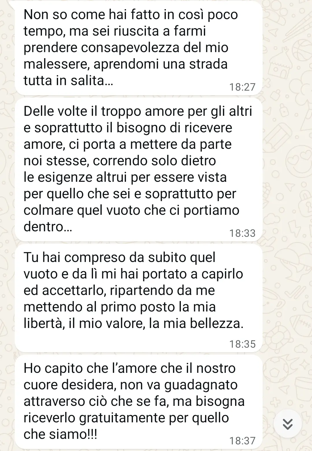 Testimonianza di una donna che riscopre libertà, valore personale e amore sano grazie al percorso di guarigione emotiva del metodo Prosperi.